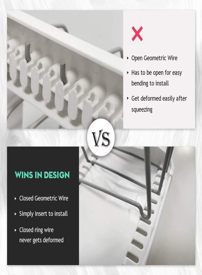 EVERIE منظم أدوات الخبز القابل للتعديل من إيفري، حامل أغطية القدور، مناسب للقدور، وقوالب الكيك، وألواح التقطيع، والحصائر، وأدوات الطبخ، GS02SS، عبوة من قطعتين - Image 3